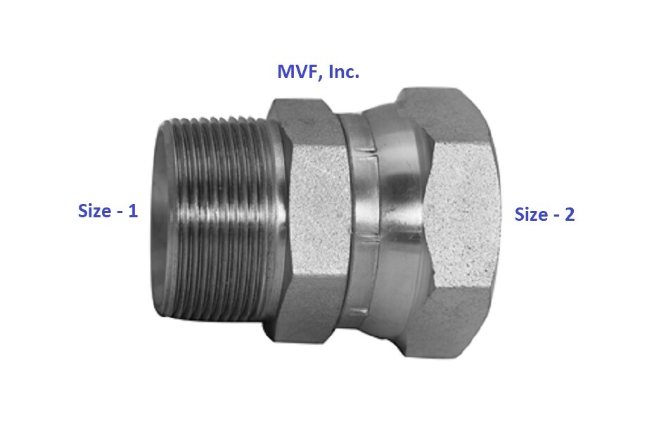 1/2″ MNPT Pipe x 1/2″ Female 37° JIC Straight Swivel Adapter Steel 6505-08-08