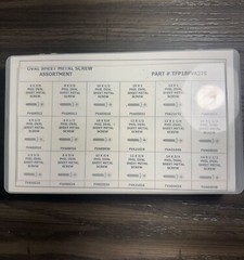 275 PIECE SHEET METAL SCREW ASSORTMENT – #6 TO #14 – PHILLIPS OVAL HEAD