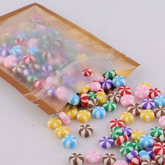 Versatile Plain Style Foil Zipper Bags Gold With Hanging Hole Multipurpose