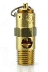 175 PSI Air Compressor Safety Relief Pop Off Valve Solid Brass 1/4″ Male NPT USA