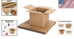 Pack of 6 Corrugated Packing Boxes 6x6x6 Inches – Lightweight & Reliable