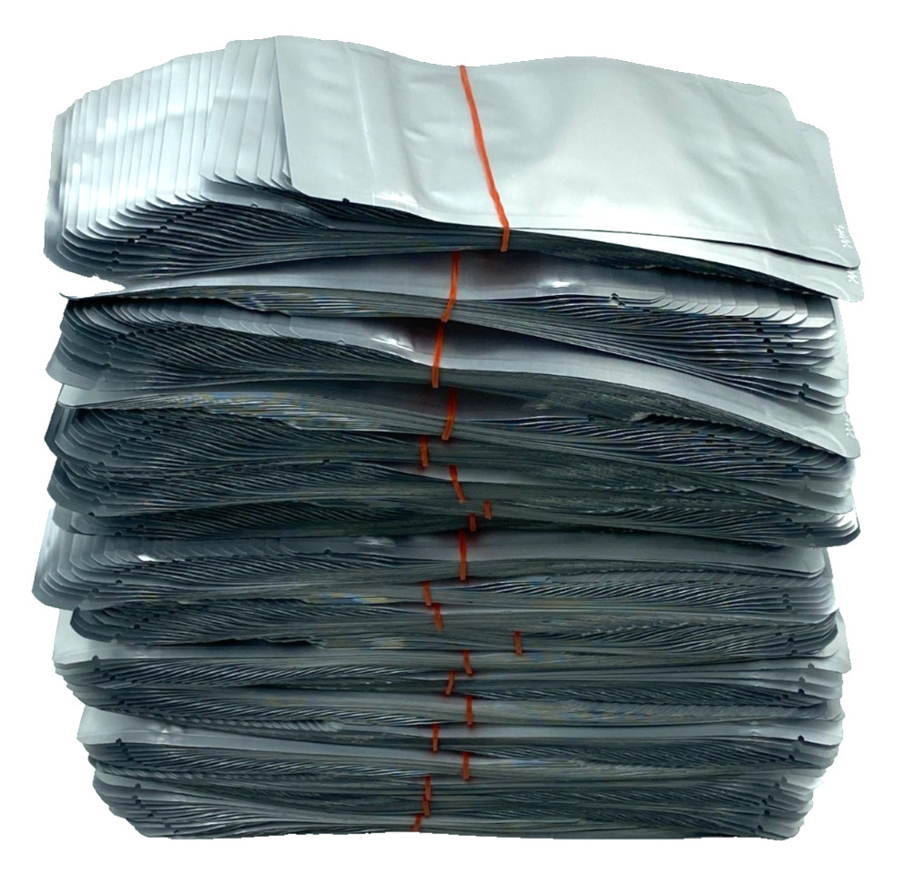 500 2oz Silver Foil Stand Up Pouches SUZP Easy Tear Mylar Bags Food Packaging