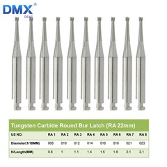 Round Carbide Burs for Slow Speed Latch RA (Choose Your Size & Qty) 22mm 26mm A