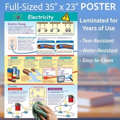 Newpath Learning-34-6802 Electricity Poster – Laminated Full-Color 23 X 35