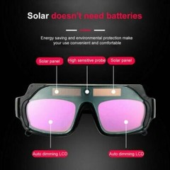 2* Auto Darkening Welding Goggles Welder Glasses Welding Helmet Mask w/Strap