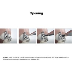 Dental Orthodontic Brackets Self Ligating Braces Metal Ceramic Roth MBT 022 345