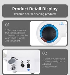 VVDental Ultrasonic Piezo Scaler 5 Tips fit EMS Cavitron Woodpecker Handpiece US