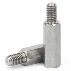 M10 + 15mm Male-Female Stainless Steel Hex Column Standoff Spacer Thread Pillar