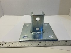 Power Utility Products 3033-SQ-EG Post Base Single Tall Zinc New Free shipping