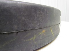 Bearcat 26″x5″x20″ Press On Solid Rubber Smooth Forklift Tire Wheel