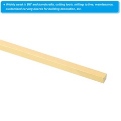2Pcs 1/4×1/4×12″ C360 Brass Square Bar Solid Square Mill Stock Brass