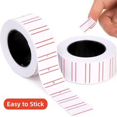 Price Tag Gun Sticker Red line 600 Labels per Roll Refill Ink Roller For MX-5500