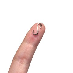 Mini S Hooks Connectors S Shaped Wire Hook Hangers 100pcs Hanging Hooks for D…