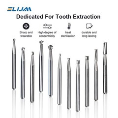 20 Types Dental Round Tungsten Carbide FG Bur For Surgical High Speed Handpiece