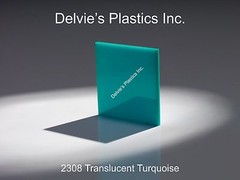 1/8″ 2308 Translucent Turquoise Cell Cast Acrylic Sheet 12″ x 12