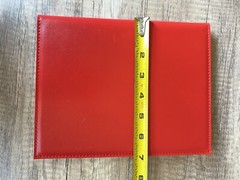 5 X 8 Padfolio Faux Leather With Notepad Card And Pen Holders