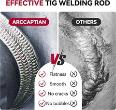 ARCCAPTAIN Aluminum TIG Welding Rod 3/32″/2.4mm X 16″ ER4043 5LB Wire Filler Rod
