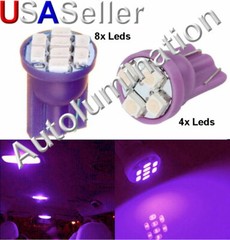 T10 192 194 168 UV Ultra Violet Purple Black Light LED speedometer license Pink