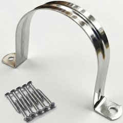 30PCS 3/4 Inch Stainless Steel Conduit Clamps,2 Holes Cable U Bracket Pipe Clamp