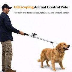 Animal Catch Pole Control Tool – 60″-92″ Adjustable Noose Pole Animal Control…