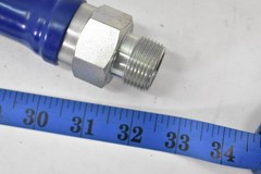 Dormont 3/4 in Gas Connector Hose Blue PVC Coated Antimicrobial Watts 3/4 MIP