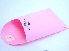 #5-1/2 Business Coin Metal Clasp Envelopes (3-1/8″ x 5-1/2″) – 32lb. Pink (GI)