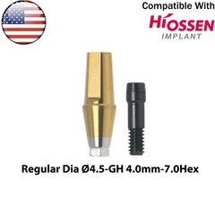 US Dental Straight Transfer Abutment Hex Regular Compatible with Osstem Hiossen