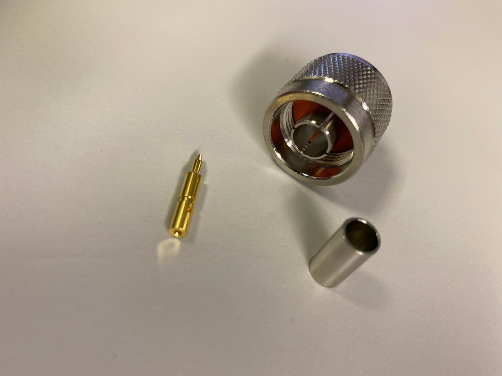 AMPHENOL 82-5375-RFX N-Type Connector Crimp Plug, 50 Ohm, 11GHz, New QTY-100
