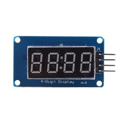 Pmod 4Digit 7Segment LED Digital Display Module TM1637 Brightness Driver