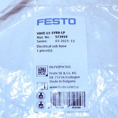 Festo VAVE-L1-1VR8-LP M8 3 Pin LED Display12VDC Electrical Sub-Base