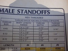 8280 HH Smith MALE-FEMALE standoff 8/32 thread 1/4 inch LONG BRASS (QTY.10 )