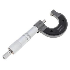 Outside Micrometer 0-25mm 0.01mm Metric External Caliper with Zero Wrench Metric