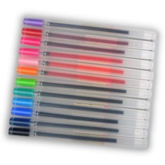 bouti1583 1 Count (Pack of 12), Yellow,Orange,Blue,Green,Brown,Pink,Red,Black