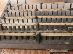 STARRETT WEBER GAGE BLOCK SET IN WOODEN CASE 81 PCS