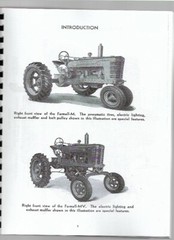 IH International Farmall 1947 M MV Tractor Owners Operators Manual