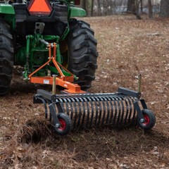 Titan Attachments Landscape Rake Wheels 10″ Diameter Pair Adjustable Height