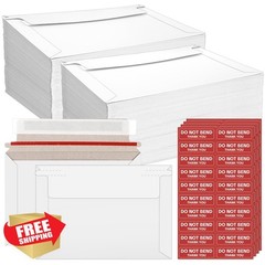 Cmkura 80 Rigid Mailers 6.5×4.5 White Photo Document Card Shipping