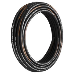 VEVOR Hydraulic Hose 100ft Coiled Hydraulic Hose 1/2″ SAE W.P. PSI4000 R2 Steel