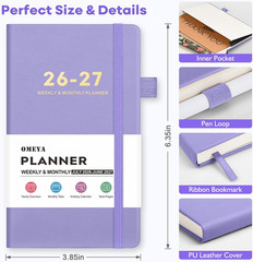 2026-2027 Pocket Calendar Planner: Weekly & Monthly Academic Planner 6.35 × 3.8