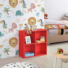Kb Designs – 4 Cube Storage Organizer Shelf – Modern Small Compact Organizer