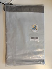 Shop4Mailers 10×13 Glossy White Plastic Self Seal Poly Mailer Flat Bags 100 Pack