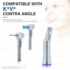 Dental LED Contra Winkelstück Handstück mit Wasser Contra Angulo Blau FG 1.6mm