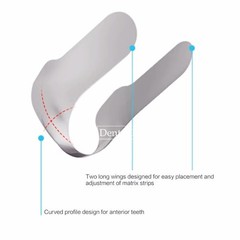 30/50p Dental Contoured Anterior Matrix Bands Restoration Strip Twin Matrices M8