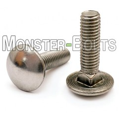 1/4-20 Stainless Steel Carriage Bolts, Square Neck, A2 / 18-8, aka Shaker Screen
