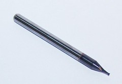 0.80mm (.0315″) CARBIDE 2 FLUTE STUB MICRO ENDMILLS, TIALN COATED 1620-0315L047