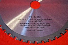 Panasonic EY9PM17A Carbide Tipped 40 tooth 6 1/2 in Metal cutting Saw Blade New