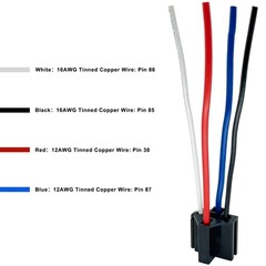 4-pin 40/30AMP 12V Relay Kit Spst 12-Volt 2-Pack Automotive Relay 2 pack