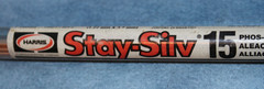 Harris Stay Silv 15 15% .050″ X 1/8″ Silver Brazing Alloy Rods (Lot of 3 Rods)