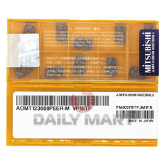 10PCS/New In Box MITSUBISHI AOMT123608PEER-M VP15TF CNC Carbide Inserts