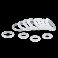 White Silicone Rubber O Rings 3.5mm Cross Section 5mm-78mm ID Food Grade O Ring